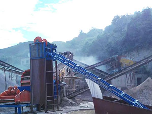 挖斗式洗砂機